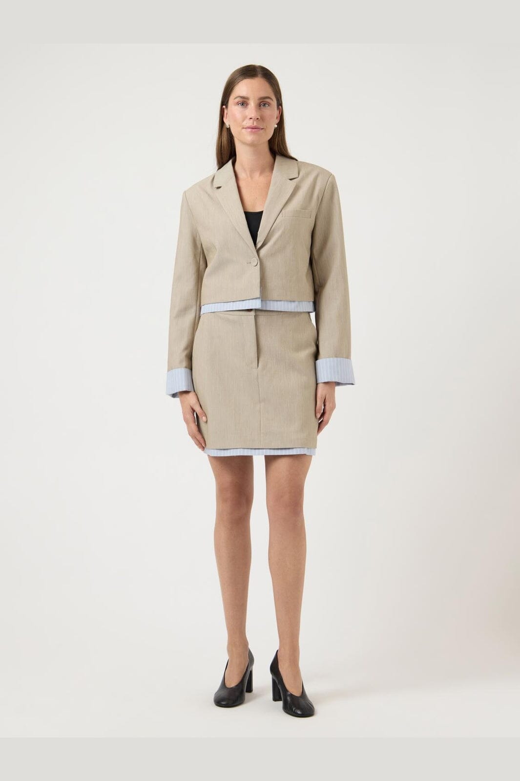 YAS - Yasdetana Skirt - 4959192 Pelican W. Skyway