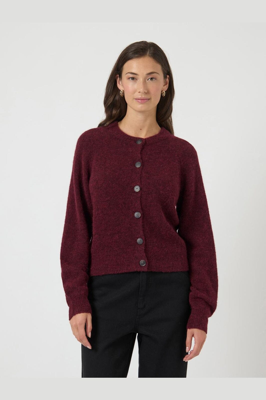 YAS - Yasjohi Ls Wool Blend Cardigan - 4972529 Port Royale
