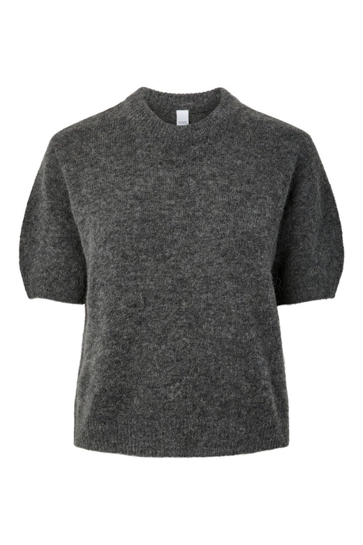 YAS - Yasjohi Ss Wool Blend Pullover - 5054491 Medium Grey Melange