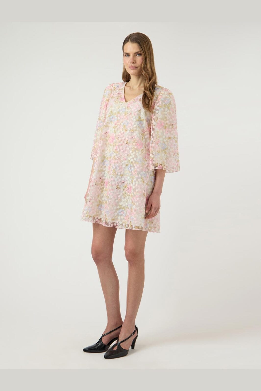 YAS - Yasleanna 3/4 Dress New - 4980251 Pristine Leanna Aop