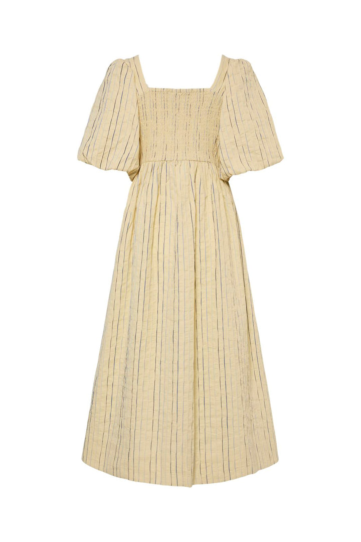 YAS - Yasmellow 2/4 Midi Dress - 4732043 French Vanilla