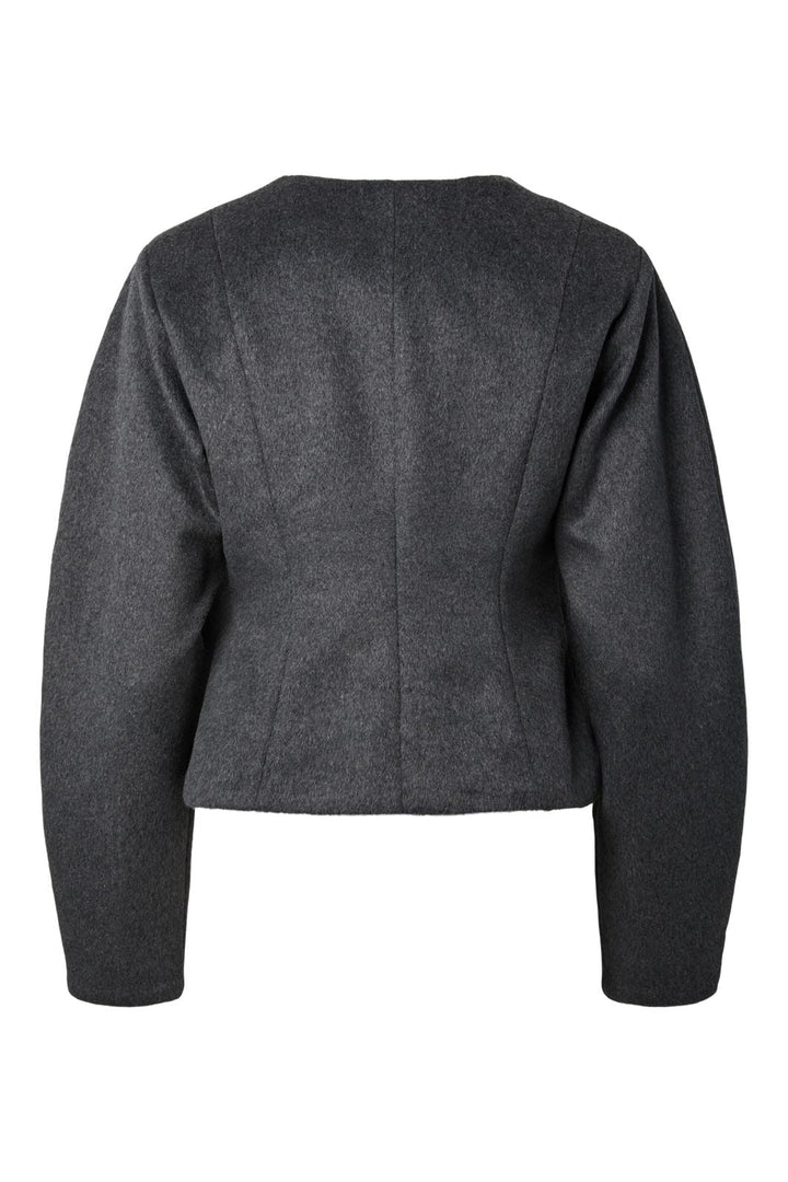YAS - Yasnapo Ls Wool Jacket Story - 5184802 Dark Grey Melange