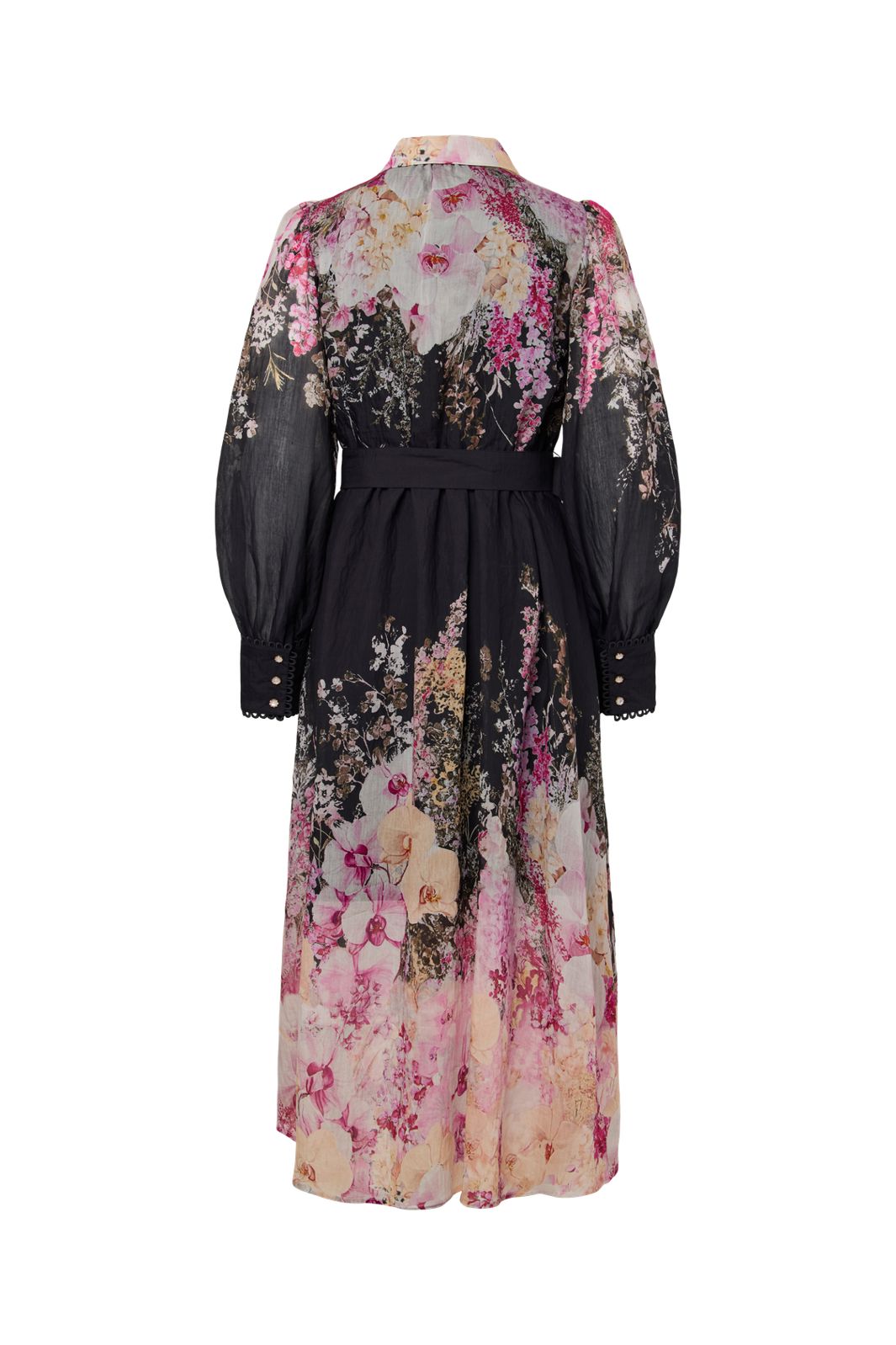 YAS - Yasromantica Ls Long Dress - 5102696 Black New Romantica Print