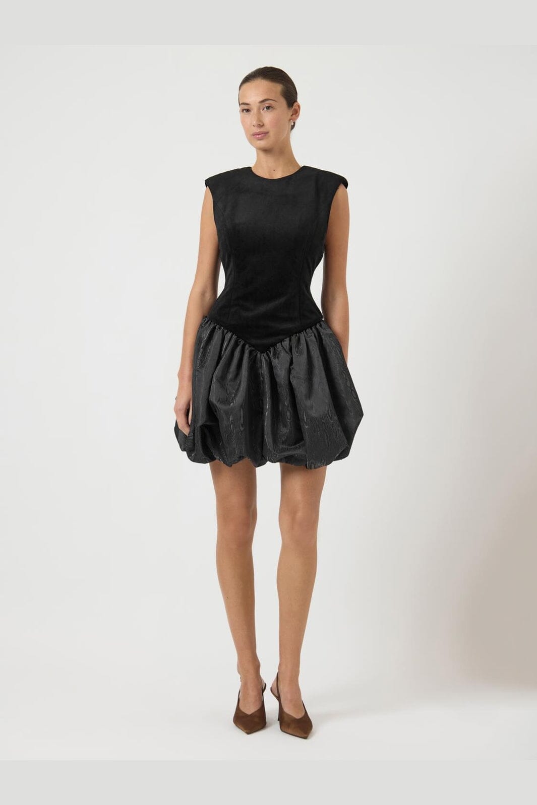 YAS - Yassarah Sl Bubble Hem Dress Gf - 4933406 Black