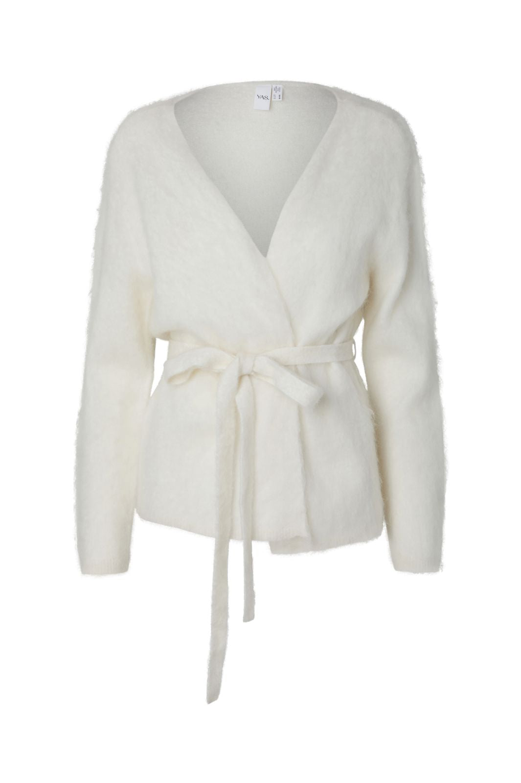 YAS - Yastilde Ls Belt Knit Cardigan - 5137941 Star White
